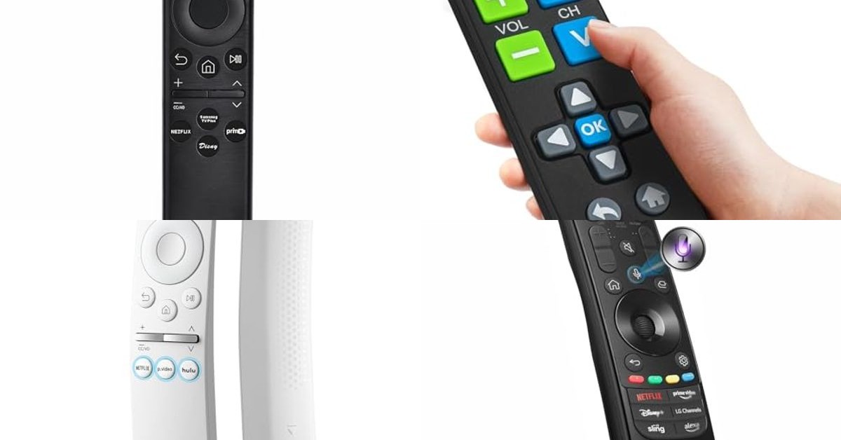 Top 5 Universal TV Remotes for Easy Control and Voice Activation
