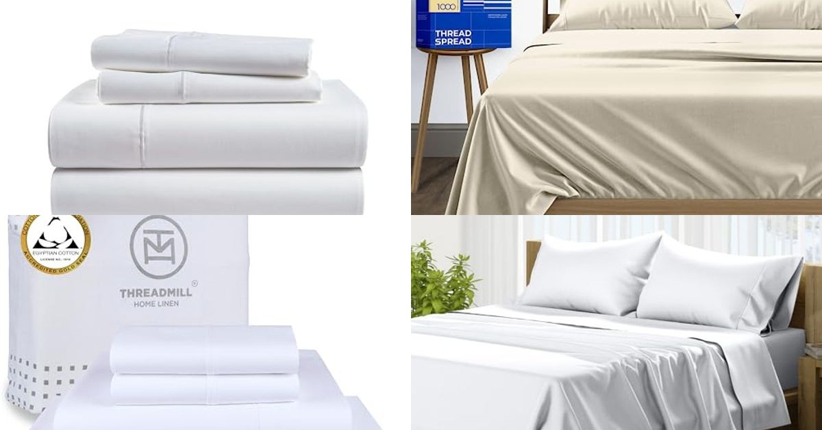 Luxurious Egyptian Cotton Sheets for a Cozy Night's Sleep